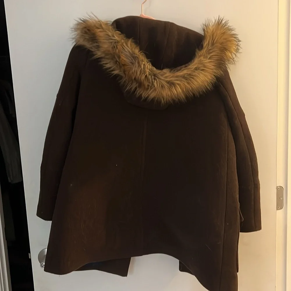 J Crew Meghan Markle Brown Coat Size 4 - Picture 2 of 7